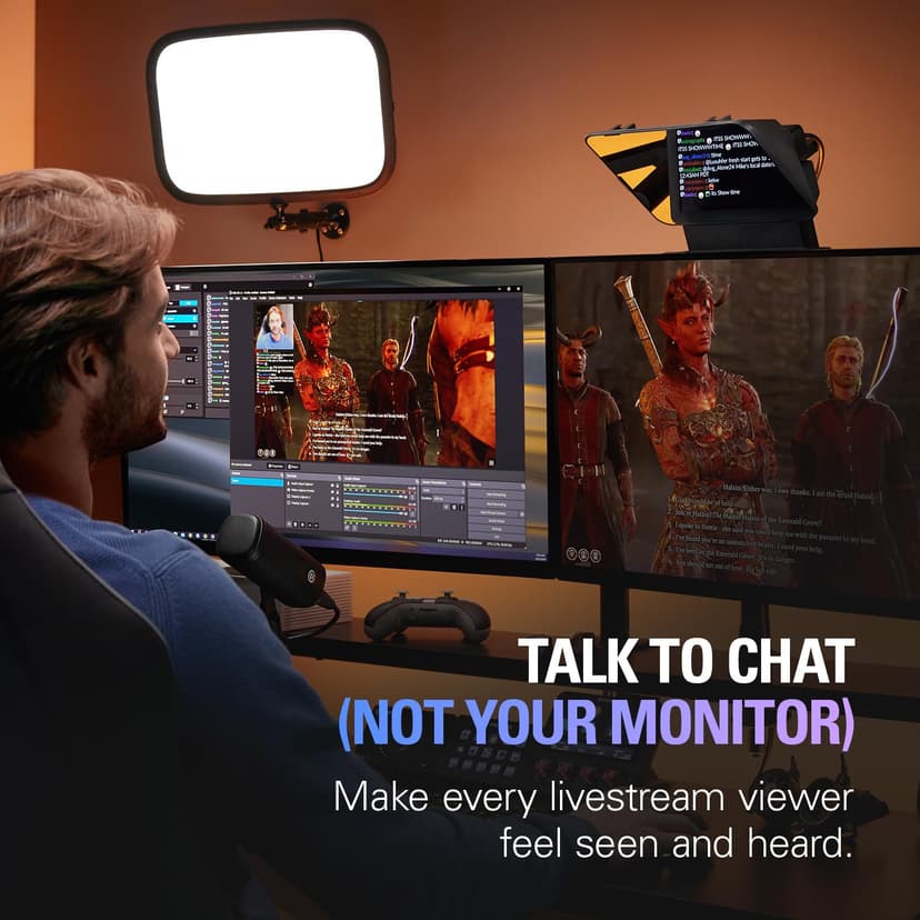 Elgato Prompter – Téléprompteur avec écran intégré pour YouTube, Twitch, Zoom, MS Teams et plus, prend en charge DSLR/Webcam/Smartphone, Affichage par glisser-déposer, compatible Mac/PC et Stream Deck - 6