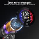 Aodebiao V16 Aspirateur Balai sans Fil 55Kpa/600W/80Mins, Aspirateur sans Fil Puissant, Écrans Tactiles LED, Mode Automatique, Brosse Anti-Emmêlement pour Tapis, Sols Durs et Poils d'animaux - 3