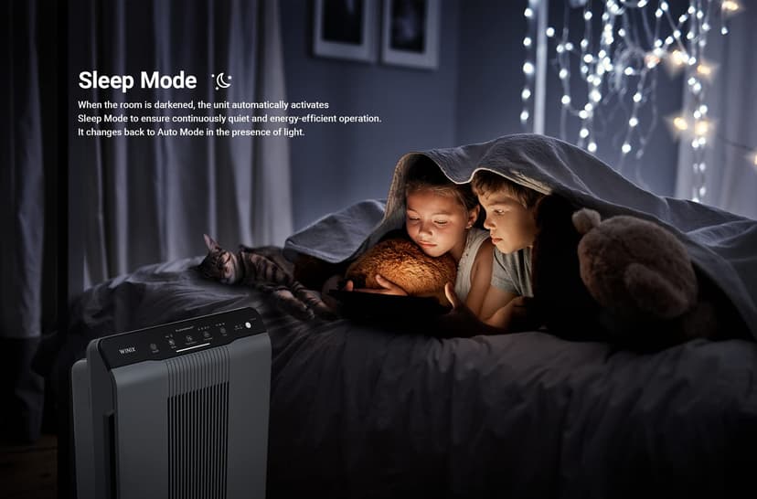 Winix Air Purifier 5300-2, CADR 390 m³/h, (up to 99 m²) HEPA H13 and PlasmaWave Technology. Reduces hay fever, pollen and odors to 99.999%. 8H timer. Living rooms and offices - 6