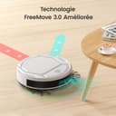 Lefant Aspirateur Robot, Robot Aspirateur Autonomie Mince Silencieux, Connecté avec WiFi/Alexa/App, 3 Modes d'aspirations, Programmable, Idéal pour Les Poils d'animaux Tapis Sols Durs, M210 Blanc - 5