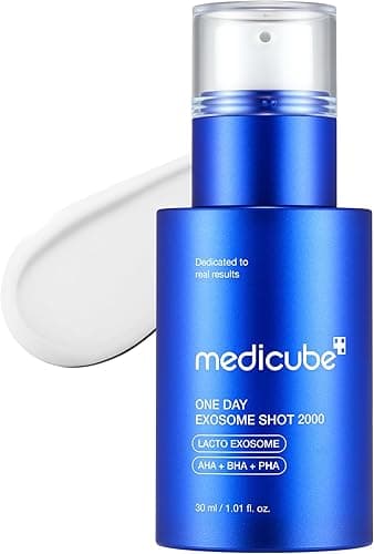 medicube Zero Exosome Shot 2,000 PPM Spicule Facial Serum | Liquid Skin Booster Serum | Exosome, AHA+BHA+PHA | Pore Care, Dead Skin Cells, Skin Texture | Korean Skin Care 30 ml