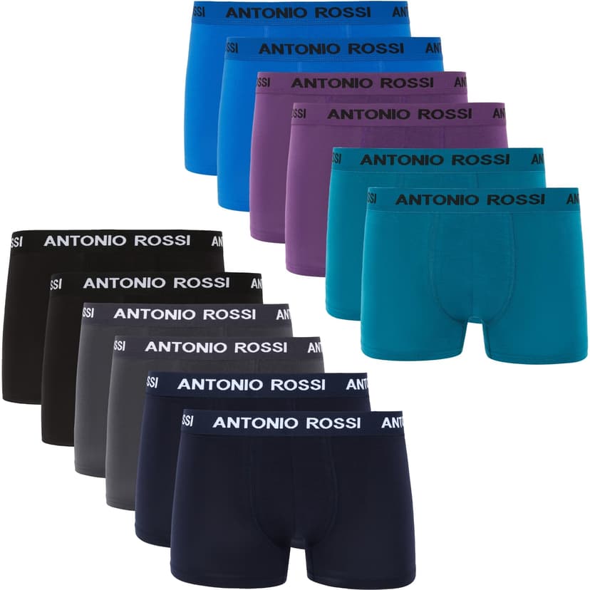 ANTONIO ROSSI (lot de 12) boxers ajustés pour hommes - Bo… - 1