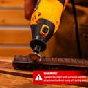 Outil Rotatif Multifonction 126 pièces: DEKOPRO Outil Rotatif 220V pour bois/métal, kit de forets électriques avec arbre flexible pour meulage, gravure, polissage, nettoyage - 6