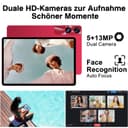 2026 Tablette 11 Pouces Android 24Go RAM+256Go ROM(2 To TF),Octa-Core 2.0Ghz, 8000mAh, 5G WiFi, Widevine L1, 2K Écran GMS 5MP+13MP, Bluetooth 5.0, FHD 1280 * 800,Tablette Tactile de jeu avec Cas-Rouge - 6
