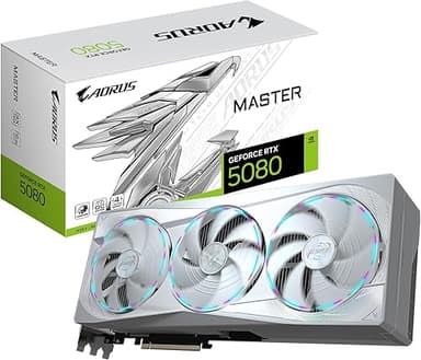 GIGABYTE AORUS GeForce RTX 5080 Master ICE 16G Graphics C…