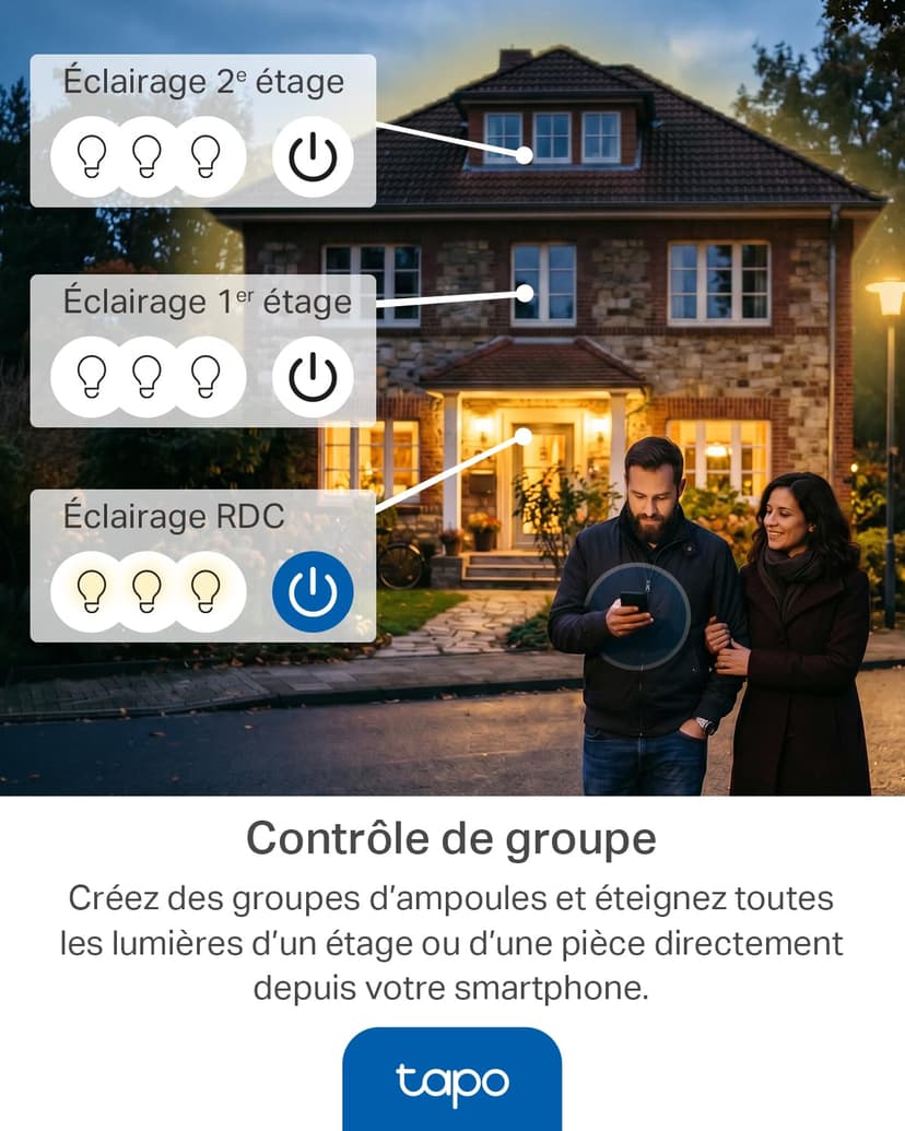 TP-LINK Smart Wi-Fi Light Bulb Multicol - 9