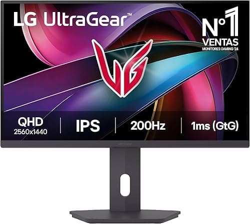 LG 27G610A-B Ultragear Gaming Monitor, 27", IPS, QHD (2560 x 1440), 200Hz, 1ms, HDR10, FreeSync Premium, Height Adjustable, Purple/Matte Grey