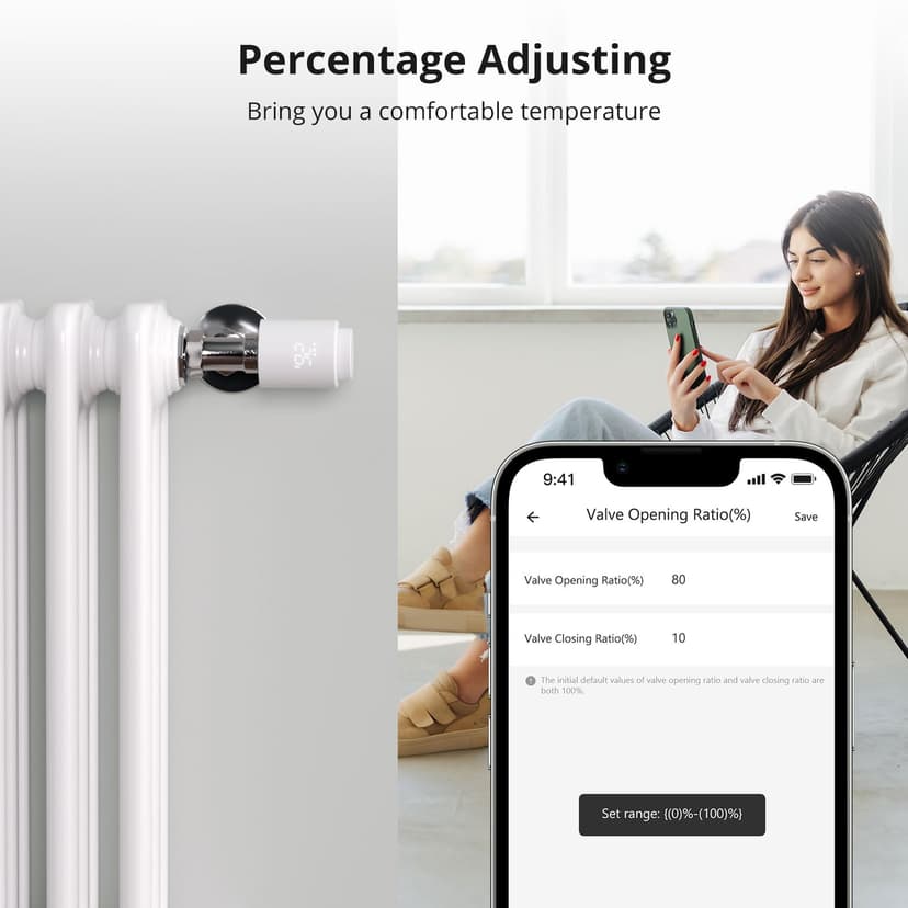 SONOFF ZigBee 3.0 Vanne Thermostatique Radiateur, Thermostatique Connectée et Intelligente, Détection de Fenêtre, Contrôle Vocal, Compatible avec Alexa/Home Assistant, Requiert Le Hub Zigbee (2 Pack) - 6