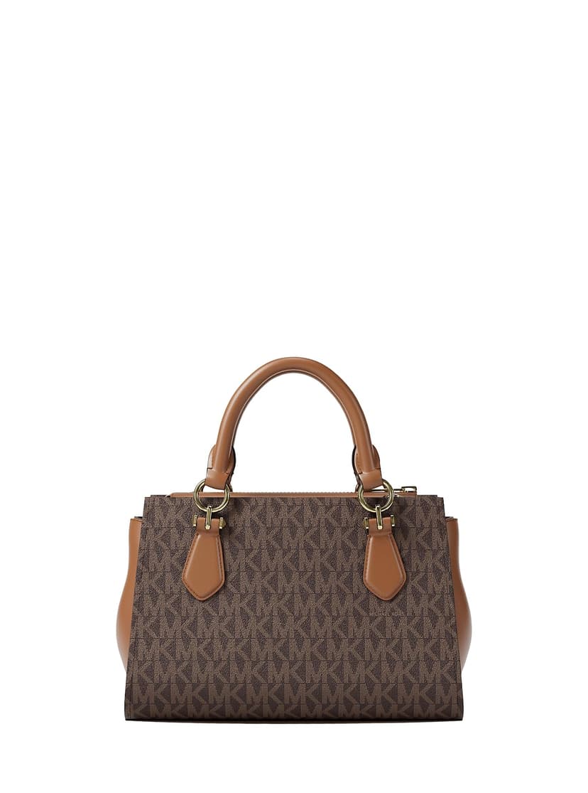 Michael Kors Marilyn Small Signature Logo Messenger Bag Brown PVC - 4