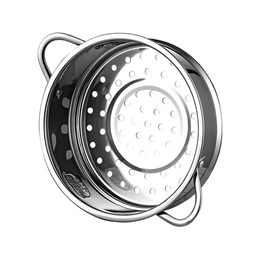 Panier Vapeur Inox, Panier à Vapeur pour LéGumes, Insert pour Cuisson à Vapeur, 20 cm de DiamèTre IntéRieur, en Acier Inoxydable 304 de Qualité Alimentaire,Durable,Cuit Plus Sainement,Plus Rapidement - 1