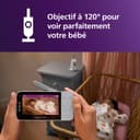 AVENT Philips babyphone Video connecté avec Wi-FI, caméra HD de Haute qualité, Vision Nocturne Infrarouge, détection des Pleurs, Audio bidirectionnel, 12 Heures d'autonomie en Mode éco, SCD951/26 - 3