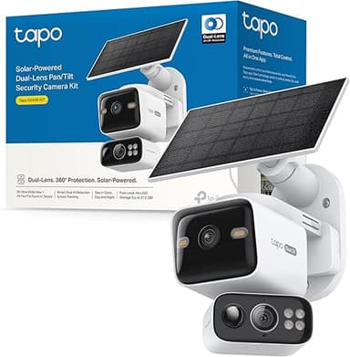 Tapo C645D Outdoor Wifi Camera Kit with Solar Panel, 2K D…