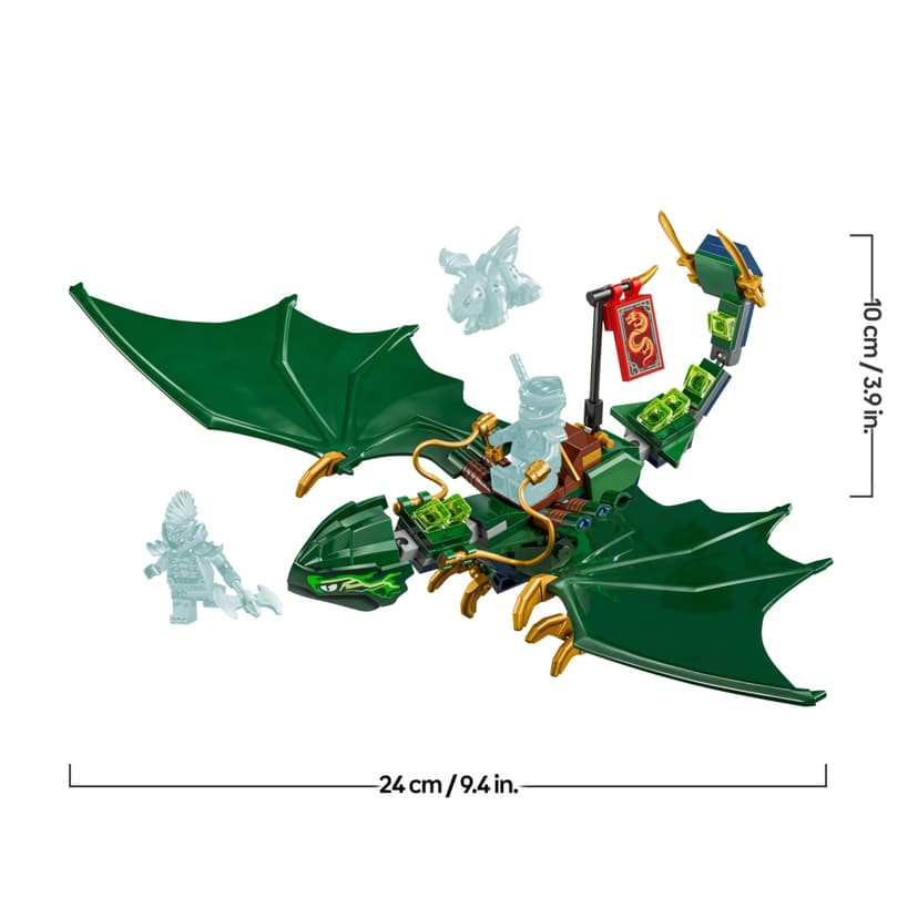 LEGO NINJAGO Lloyd’s Green Forest Dragon Figure - Building Toy with 2 Minifigures for Imaginative Play, Ninja Gift Idea for 6 Plus Year Old Boys, Girls & Dragons Rising Fans 71829 - 8
