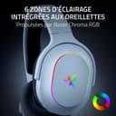 Razer Barracuda X Chroma - Casque de Jeu multiplateforme sans Fil avec 6 Zones Chroma RGB (SmartSwitch Hyperspeed & Bluetooth, 40mm Drivers, Micro cardioïde HyperClear détachable) Blanc - 4