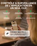 PETKIT PUROBOT MAX PRO 2 Litiere Chat Autonettoyante, Bac Litière Autonettoyante Nouvelle Amélioré avec Caméra, Entrée plus Grande,Wi-FI 2,4GHz&5GHz,Nettoyage et Suivi de Santé AI,pour Plusieurs Chats - 5