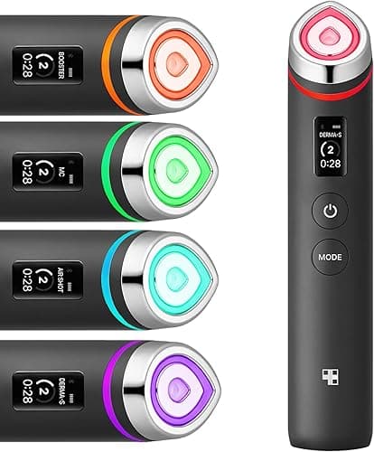 Medicube Age-R Booster Pro - 6-in-1 Total Care LED Therapy Device for Enhanced Absorption, Radiance, Elasticity, Facial Contouring, and Pore Care with 4 Modes - Professional Skincare