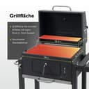 tepro Grillwagen Toronto Click Charcoal Barbecue, Anthracite/Stainless Steel, 56 x 41.5 cm - 3