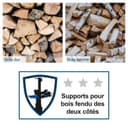 Scheppach HL810 Vertical Log Splitter + Kindling Splitter Set| 8 Tonne Hydraulic Force | 3000W | Cast Iron Splitter | Safe & Portable Firewood Cutter - 8