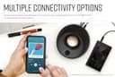 CREATIVE Pebble V3 Minimalist USB C 2.0 Desk Speaker with USB Audio, Clear Dialogue, Bluetooth 5.0, 8W Sine Wave Power at 16W Peak Power, USB-A Converter Included (White) - 6