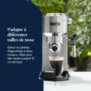 De'Longhi Dedica Style, Traditional Pump Espresso Machine, Coffee and Cappuccino Maker, EC685M, Silver - 7