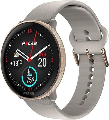 Polar Fitnesswatch with GPS, Bluetooth, Greige Sand, S-L