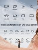 WOLFANG 4K 60FPS Caméra Sport GA400, 20MP WiFi 8M Corps Etanche Action Camera, 40M Sous-Marine Ultra HD 170 °Grand Angle, Sac à Main, EIS, Télécommande 2x1350mAhBatteries et Kit d'accessoires - 2