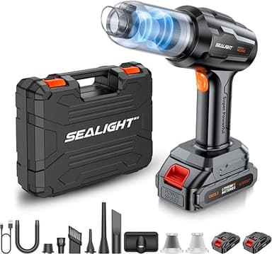 SEALIGHT Aspirateur Voiture sans Fil, 35000PA Aspirateur …