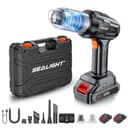 SEALIGHT Aspirateur Voiture sans Fil, 35000PA Aspirateur a Main avec 2er Batteries Rechargeables, Moteur sans Balai, Mini Aspirateur pour Voiture Cuisine Maison des Poils d'animaux - 1