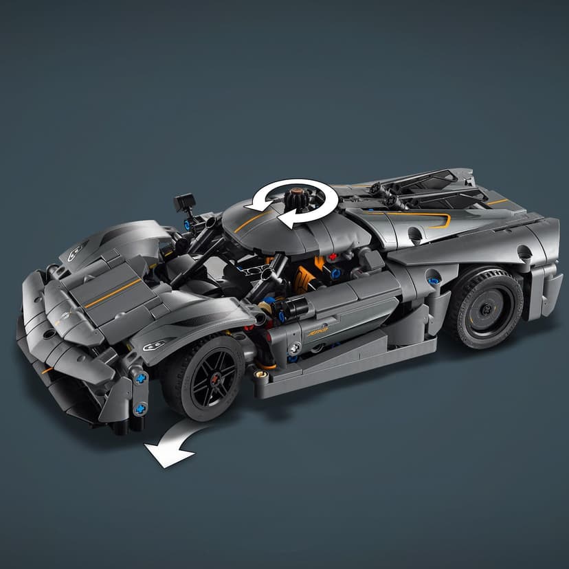 LEGO Koenigsegg Jesko Absolut: LEGO Technic auto in grigio con bonus di preordine; parte delle novità di Technic 2024 - 4