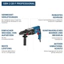 Bosch Professional GBH 2-28 F rotary hammer (SDS plus quick-change chuck, 13 mm keyless chuck, carrying case) - 2