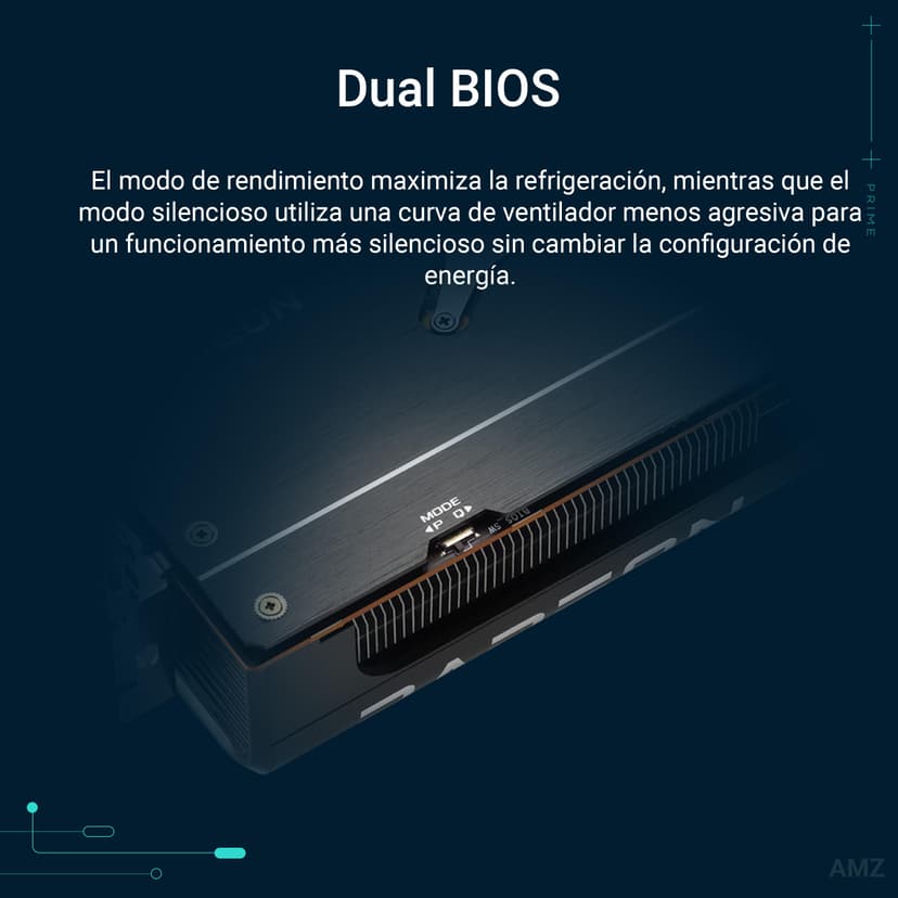 ASUS Prime Radeon RX 9070 OC Edition – Carte Graphique (16GB GDDR6, PCIe 5.0, HDMI, DisplayPort 2.1, 2.5-Slot, Ventilateurs axiaux à Double roulement à Billes, Dual BIOS) - 5