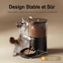 IMIPAW Distributeur Croquettes Chat Automatique, Compatible WiFi 5G et 2.4G, Contrôle App, Jusqu’à 10 Repas par Jour, 4L Mangeoire pour Nourriture Sèche, Idéal pour Les Propriétaires d'animaux - 8