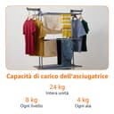 Amazon Basics Séchoir à Linge Intérieur, à Ailes Pliables, à 4 Niveaux, 72,9 à 126 x 64 x 173 cm (L x L x H), Argenté, pour Vêtements - 5