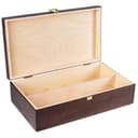 Creative Deco Brown Wooden Wine Box with Clasp | 2 Bottles | 35x20x10cm (+- 1 cm) | Natural Wood Wine Holder Bottle Easter Gift Storage Box Chest | Presentation Box - 5