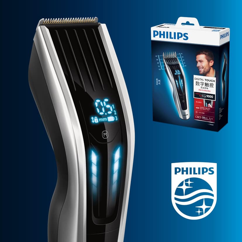 Philips Tondeuse à Cheveux avec Interface à Balayage Tactile Série 9000, (Modèle HC9450/15) - 7
