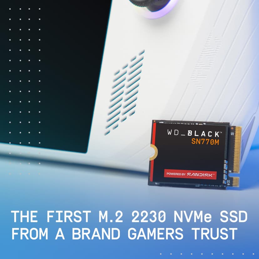 WD_BLACK SN770M NVMe SSD 1TB (Up to 5,150MB/s, M.2 2230, PCIe Gen4, for Asus ROG Ally, Steam Deck, Microsoft Surface for Compatible Laptop Gaming Devices and laptops) POWERED BY SANDISK - 4