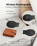 Smart Air Tracker Card Tag, Rechargeable Wallet Tracking Card Compatible with Apple Where Is (iOS Only), Slim Wallet Locator 1.7 mm for Bag, Luggage, Passport - 6