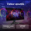 Lenovo Legion R27qe Gen2 - Écran Gaming 27'' (QHD, IPS, 200 Hz, 0.5 ms, HDMI+DP, Câble DP, AMD FreeSync Premium) Réglage en Inclinaison - Noir - 6