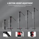NEEWER 71.6 Inch Pro Camera Monopod Telescopic Carbon Fiber Monopod with Quick Release Plate Compatible with DJI RS Gimbals, Removable Base for Camera Camcorder, Maximum Load 6kg, TP71 - 4