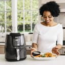 Ninja Air Fryer [AF100EU] 4 Cooking Modes, Air Fry, Roaster, Reheating, Dehydrating, Non-Stick Ceramic, 3.8 L, 1550W, Grey/Black - 6