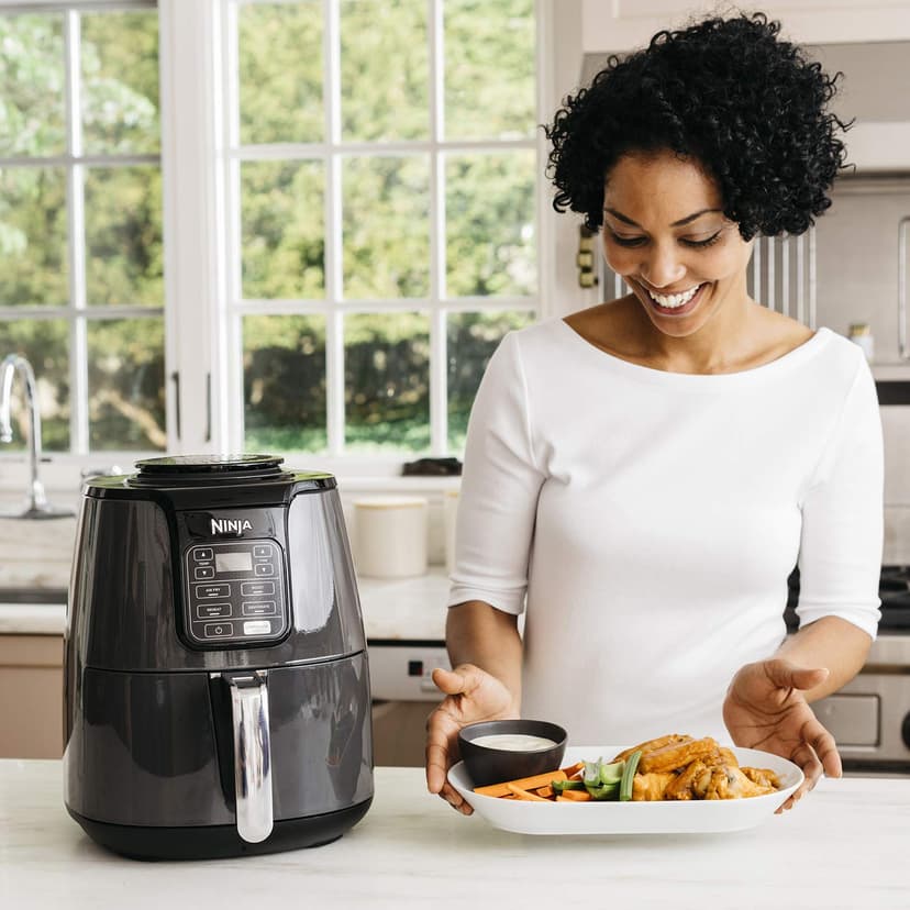 Ninja Air Fryer [AF100EU] 4 Cooking Modes, Air Fry, Roaster, Reheating, Dehydrating, Non-Stick Ceramic, 3.8 L, 1550W, Grey/Black - 6