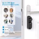 WELOCK U81 Smart Lock,Serrure Connectée,Serrure Empreinte Digitale avec Mot de Passe,RFID Carte,APP,serrure à code WiFi(Besoin wifibox),Cylindre Connecté 30/30 pour porte de 50-90mm,Facile à installer - 3
