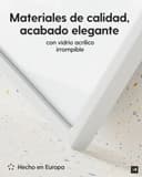 Heimlich double pack (2 pcs.) Picture Frames Wood - with Shatterproof Acryl Glass - DIN A3 (29,7x42cm), White - 3