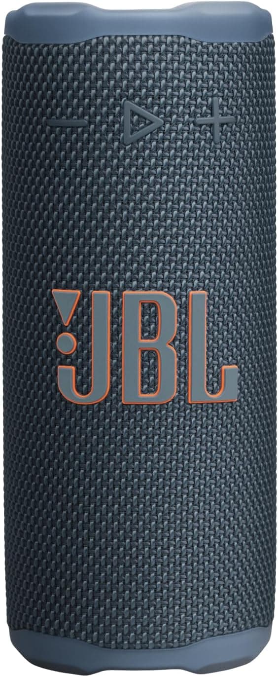 JBL Grip, Enceinte Bluetooth compacte, AI Sound Boost, étanche et resistante à la poussière IP68, éclairage d’Ambiance, 14 h d’autonomie, Connexion Multi-Enceintes Auracast, app JBL Portable, Bleu