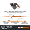 WORX Nettoyeur Haute Pression sans Fil Brushless 20V Hydroshot WG633E.9, Outil Mobile, Puise l'eau n'importe où, Tuyau 6m, Lance Longue, buse à Jets Multiples, Livré sans Batterie ni Chargeur - 9