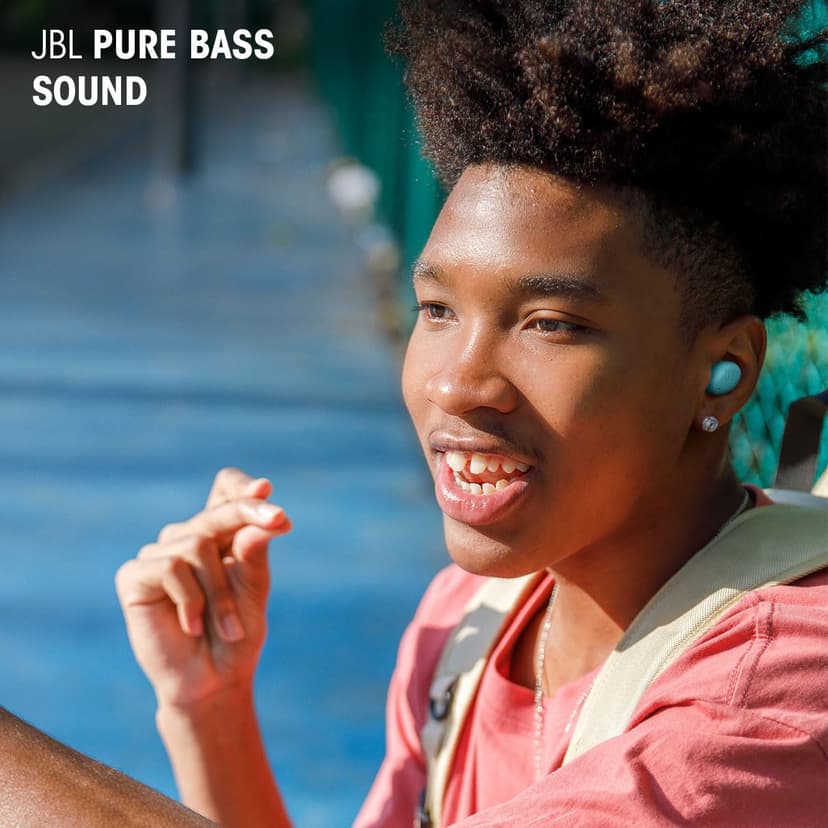 JBL Wave Buds 2, Wireless Noise Cancelling Bluetooth Earbuds with 40 Hours Playtime, JBL Pure Bass Sound, Smart Ambient Technology, IP54 Water and Dust Resistant, Multi-Point Connection, Black - 2