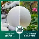 EASYmaxx LED Solar Light with Colour Changing, Decorative Garden Light with LED Lighting, Beautiful Light Effects with Daylight Sensor, Indoor and Outdoor Garden Decoration, Weatherproof IP67, Ball - 3