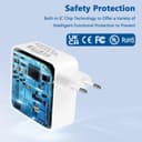 LTBSTOYE Chargeur 100 W Compatible avec Mac Book Air 13/15 Pouces, Pro 14/13/12 Pouces 2022-2018, iPad Pro, Compatible avec Lenovo, HP, Samsung, Dell, ASUS et Tous Les appareils USB-C - 6