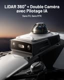 MAMMOTION LUBA Mini 2 AWD 1500 Robot Tondeuse sans Fil avec Mini Garage et Support de Nettoyage, 360° LiDAR & Double Caméra IA, Disque de Bordure, Hauteur Auto, Pente 80%, DropMow, Gestion Multizone - 2