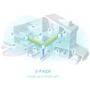 TP-Link Deco X50 Mesh WiFi Set (3 Pack), AX3000 Dual Band Router & Repeater (Range up to 604m², WPA3, Ideal for Large Houses, Compatible with Amazon Alexa, 9x Gigabit Ports) White - 6